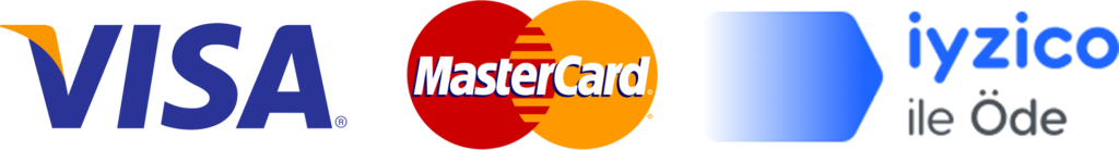 Visa, MasterCard ve İyzico ile Güvenli Ödeme